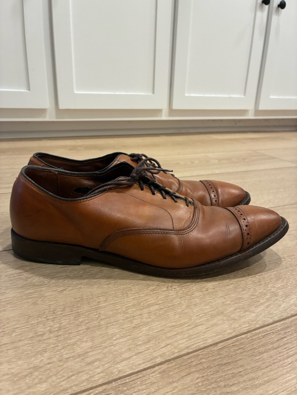Allen Edmonds Men’s Fifth Avenue Brown Lace Up Oxford Shoe Size 9.5